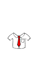 Shirt and Red tie